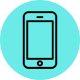 bilde av mobil for app opplæring